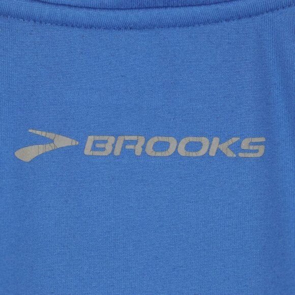 Brooks Men's Small Blue 1/4 Zip Athletic Performance Pullover Jacket - Picture 5 of 8